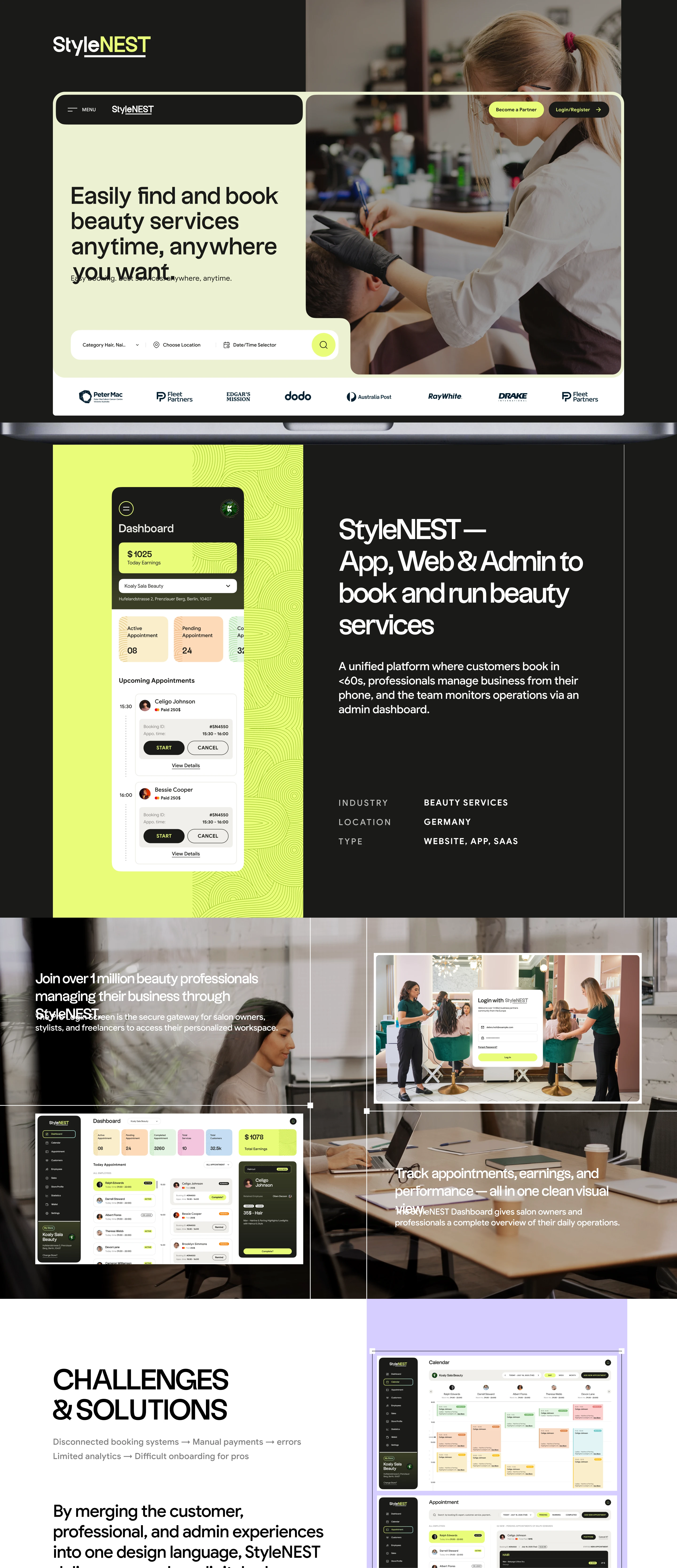 StyleNEST – Booking System
