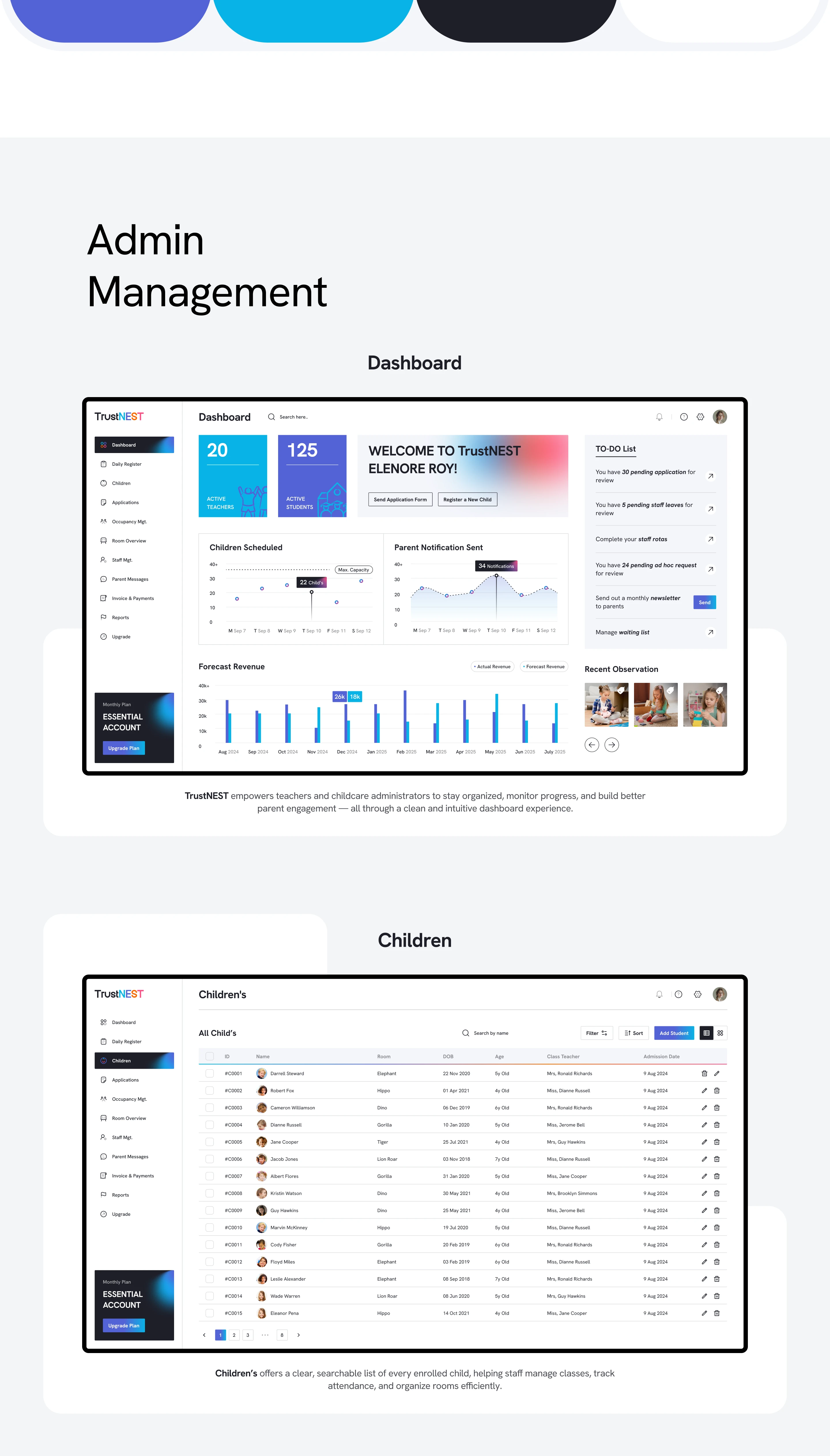 TrustNEST – Nursery Management