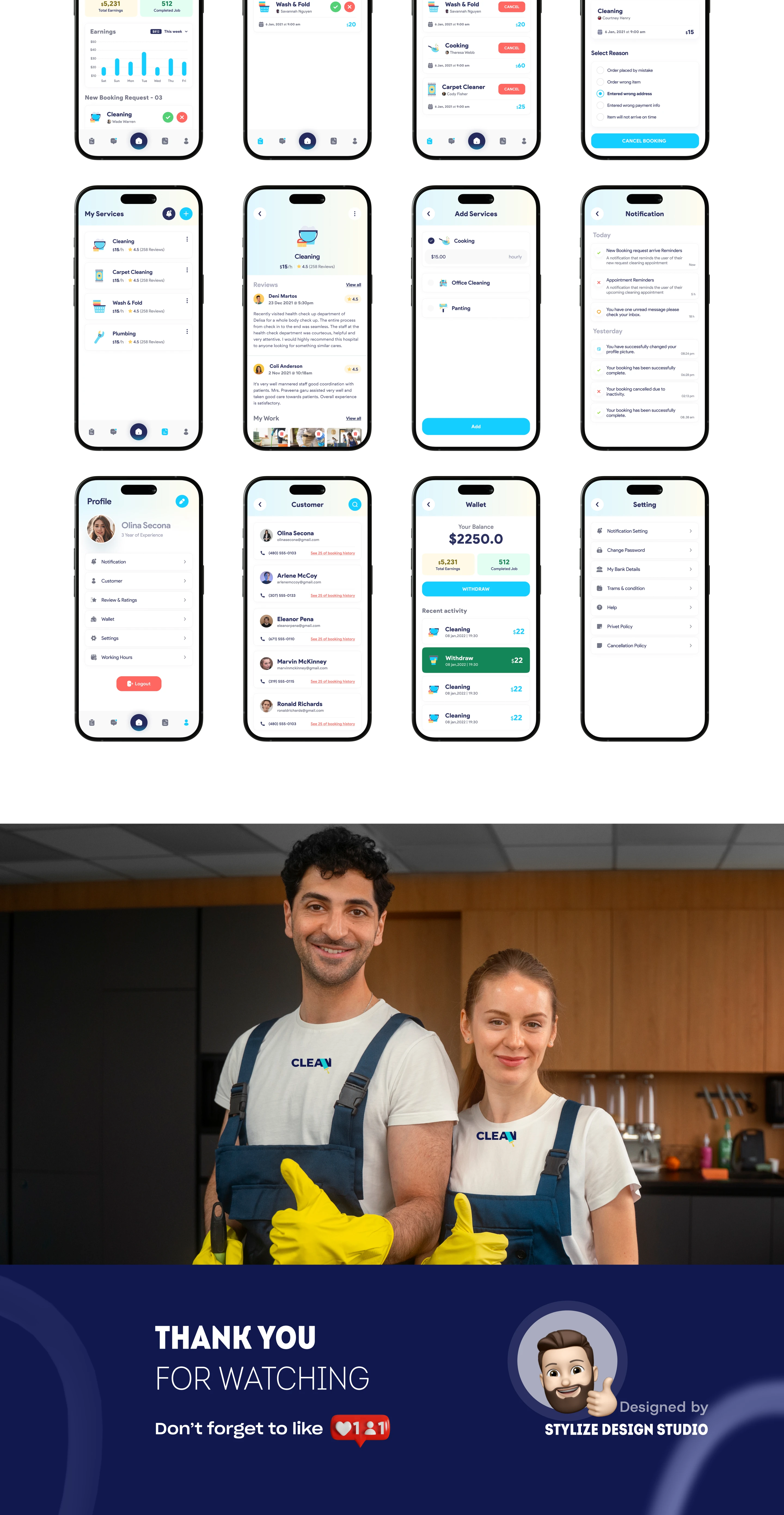 Clean App – Booking Platform