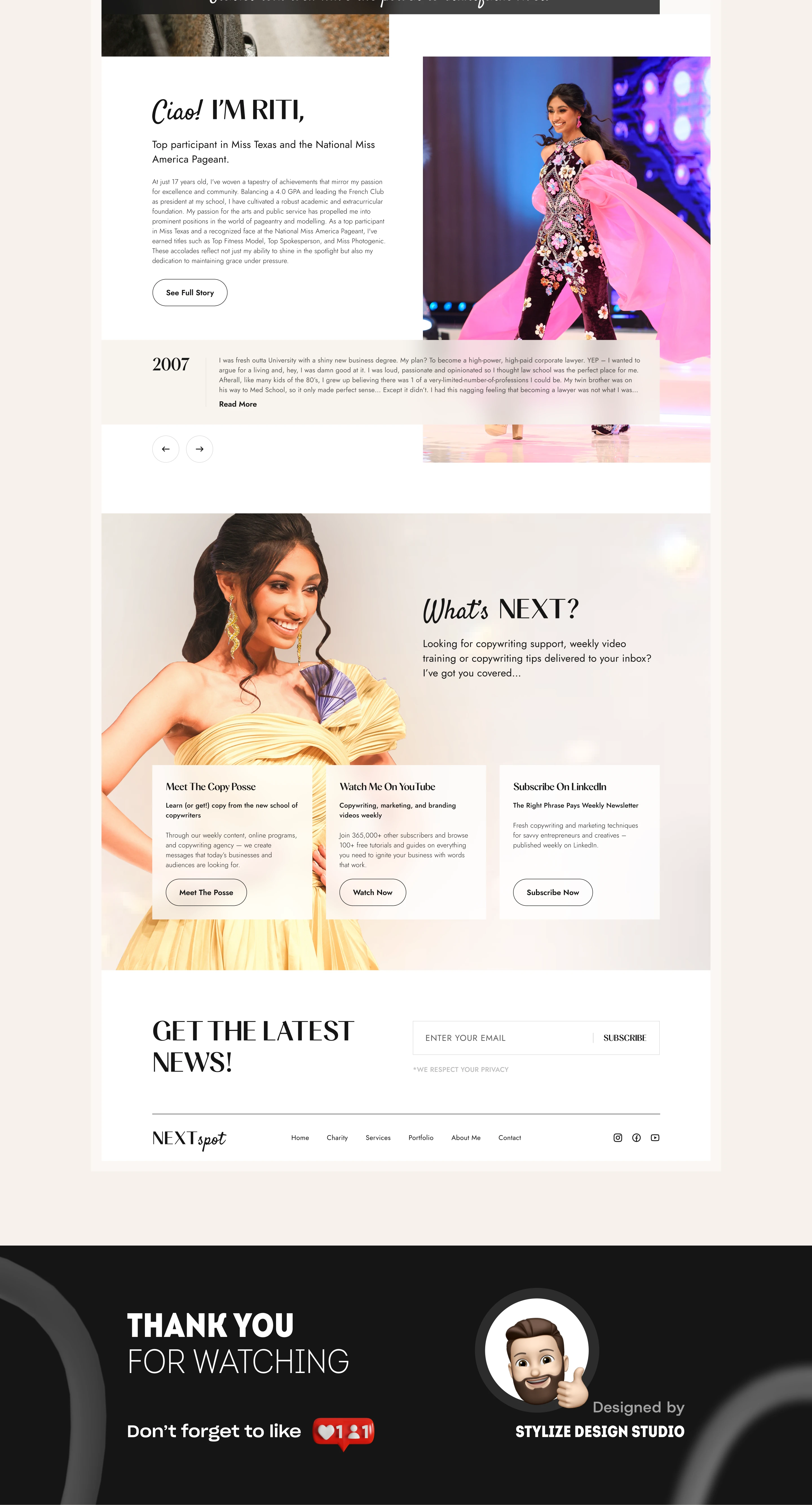 NEXT Spot – Personal Portfolio