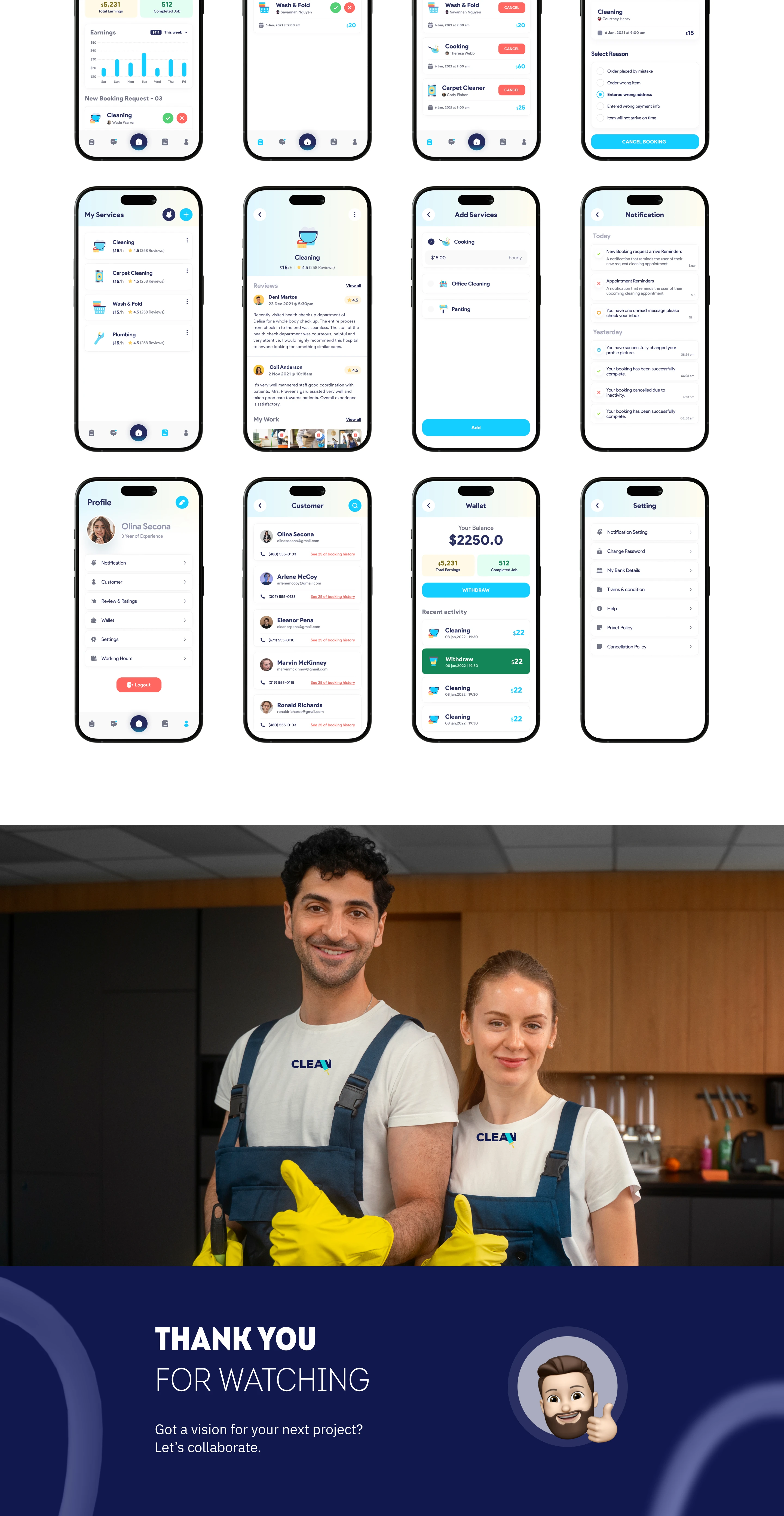 Clean App – Booking Platform