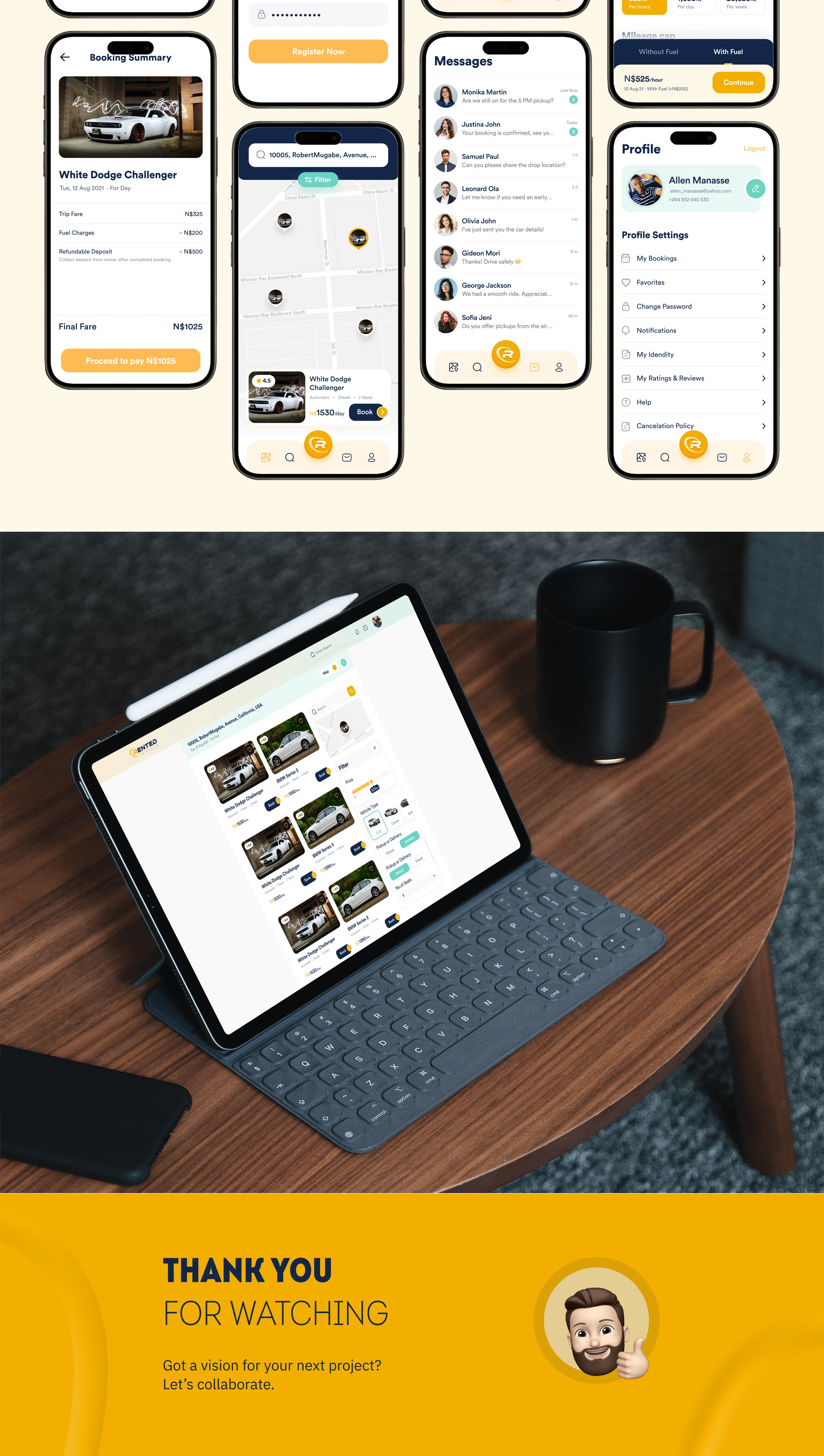 Rented Wheels – Rental Platform