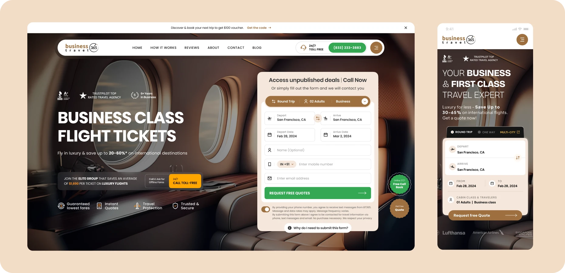 Business Travel 365 – Booking Platform