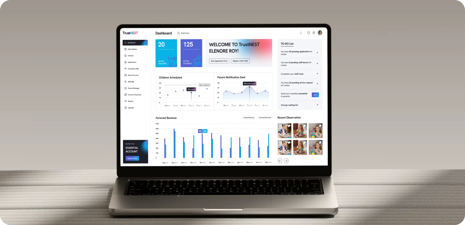 TrustNEST – Nursery Managementā