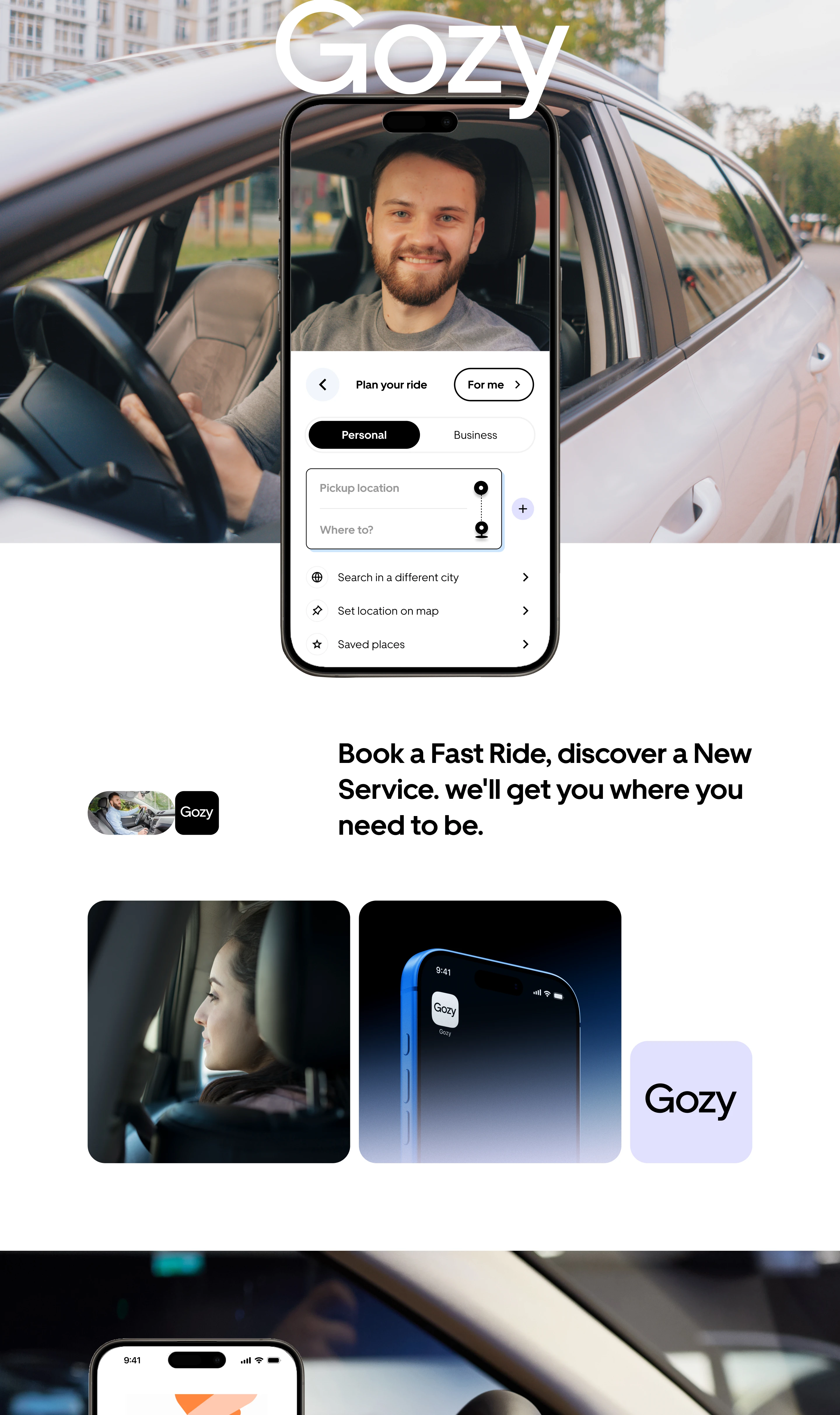 Gozy Uber ride – Ride Booking