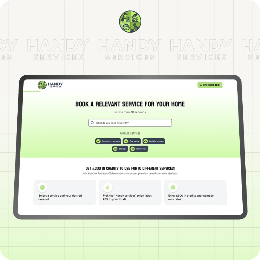 Handy Services – Cleaning web