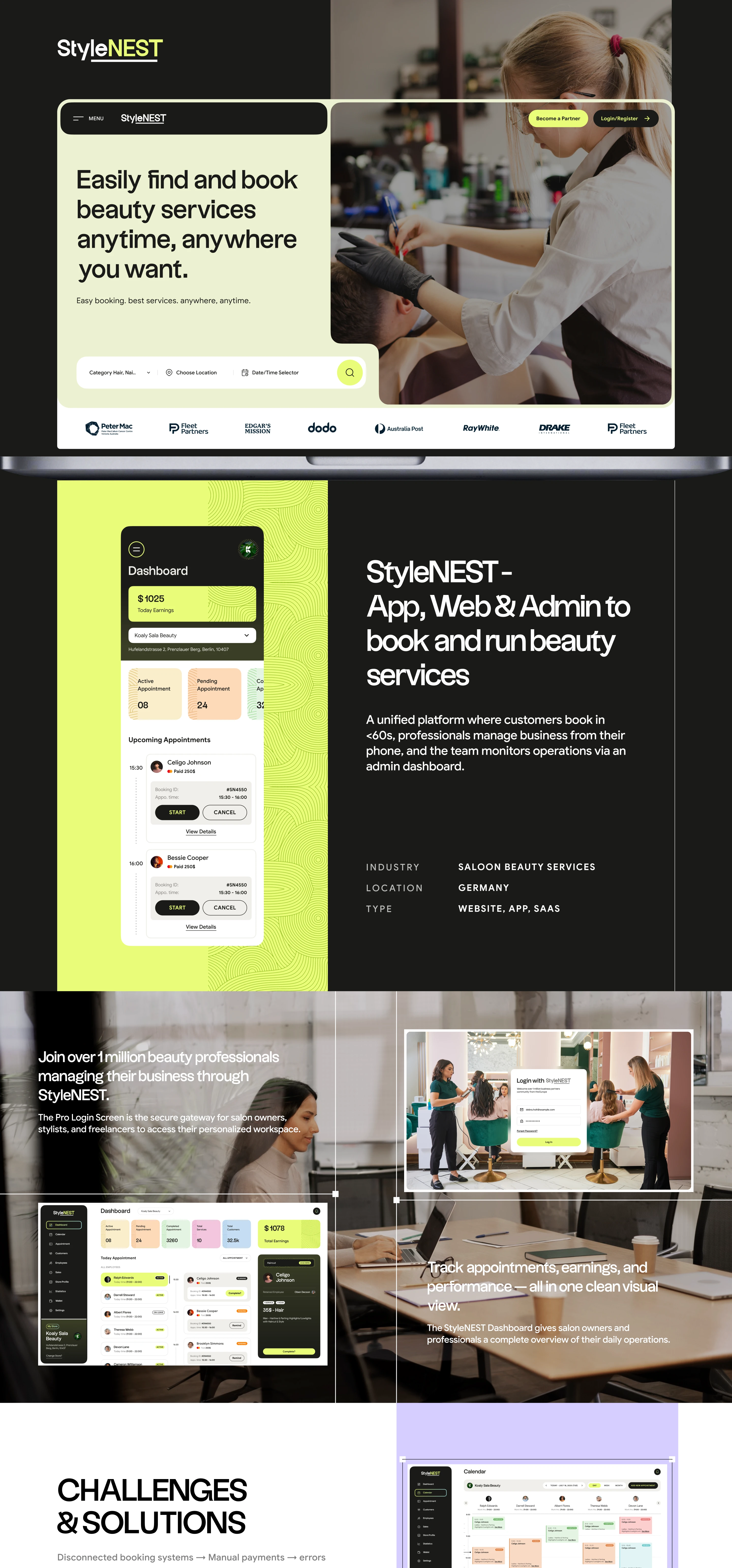 StyleNEST – Booking System