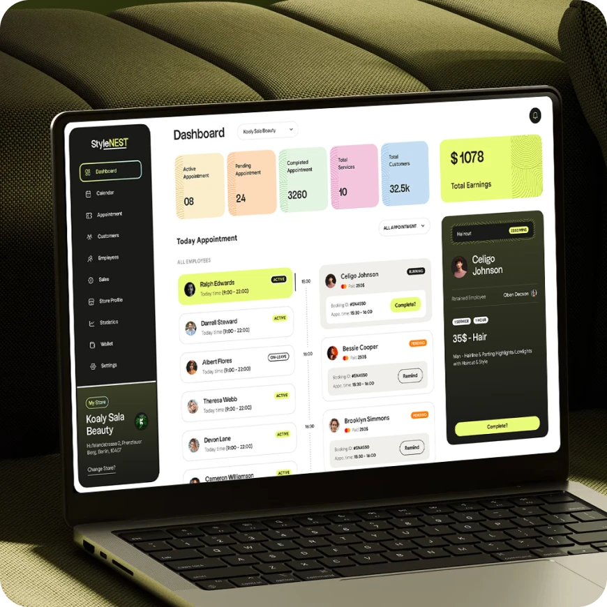 StyleNEST – Booking System